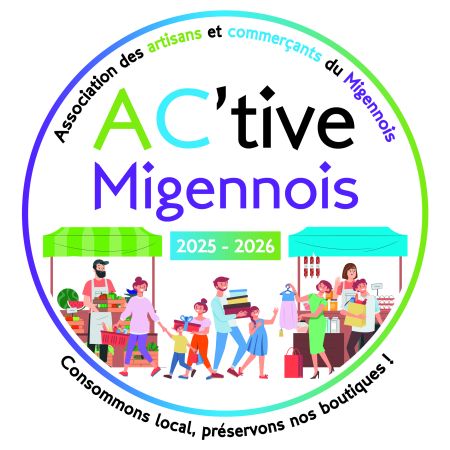 Logo AC'tive Migennois (Union des Commerçants-Artisans du Migennois) - Shopping Migennois