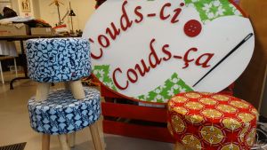  - Grand Pouf - Tissus Wax - Shopping Migennois
