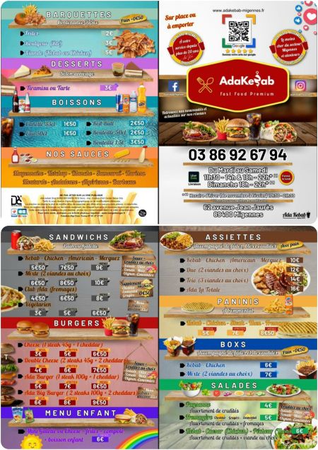 ADA KEBAB (Restauration - Hébergement) - Shopping Migennois