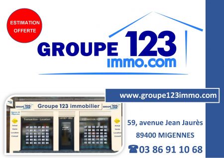 Logo GROUPE 123 IMMOBILIER (Immobilier) - Shopping Migennois